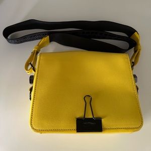 Off white binder clip cross body bag